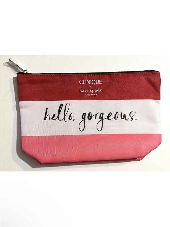 kate spade Handbags - NEW, Clinique x Kate Spade Makeup Bag Hello Gorgeous Red White Pink Gift, Travel